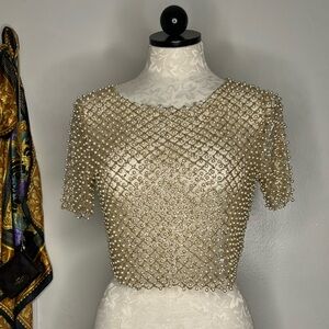 Pearl Embellished Top